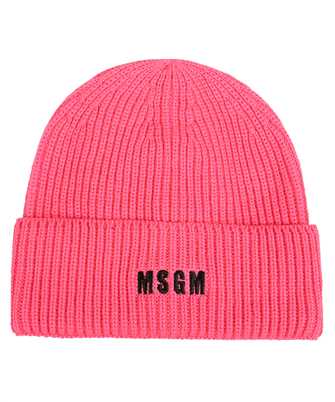 MSGM 3541MDL08 237761 LOGO-EMBROIDERED RIBBED-KNIT Cappello