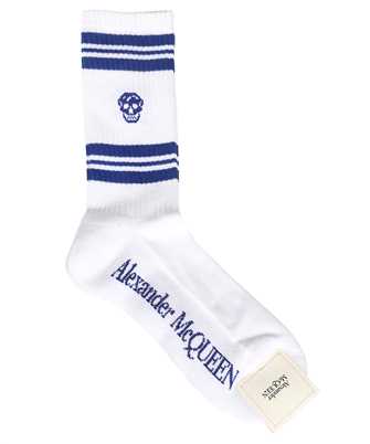 Alexander McQueen 573458 4C05Q STRIPE SKULL Socks
