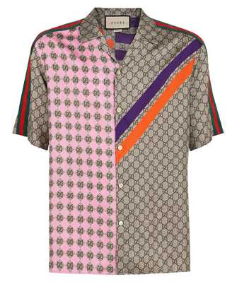 Gucci 681207 ZAIDF GEOMETRIC GG PRINT BOWLING Shirt