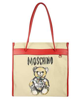 Moschino A7542 8207 TEDDY BEAR-PRINT TOTE Bag