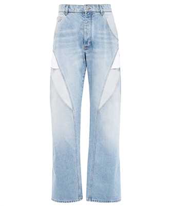 Balmain AH1ML075DC99 MULTICUT LOOSE Jeans
