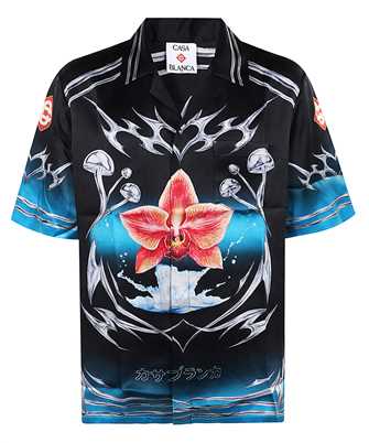 Casablanca M AW25 SH 003 03 SILK SATIN Poloshirt