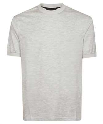 Brett Johnson SS26J8JM102LGR SILK AND COTTON SHORT SLEEVES T-shirt