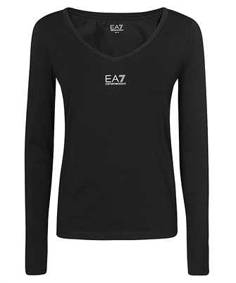 EA7 8NTT52 TJFKZ LOGO-PRINT LONG-SLEEVED T-Shirt