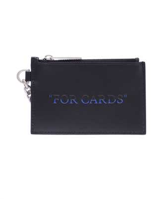 Off-White OMND070F23LEA001 QUOTE BOOKISH KEY RING Porta carte di credito