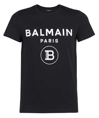 Balmain VH0EF000B066 SILVER FOIL LOGO T-shirt