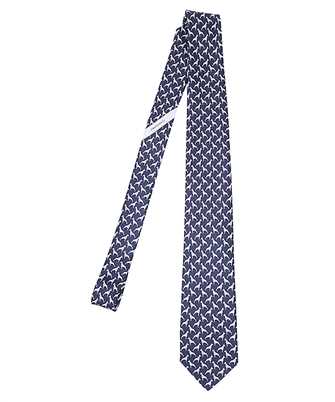 Salvatore Ferragamo 350886 DOBERMANN PRINT SILK Cravatta