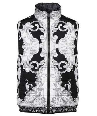 Versace 1006473 1A04478 SILVER BAROQUE PUFFER Gilet