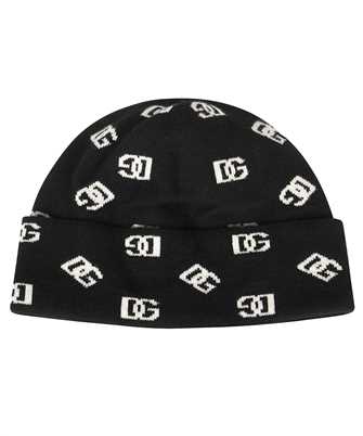 Dolce & Gabbana GXM11T JEMA4 DG INTARSIA-KNIT Beanie