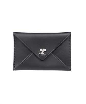 Courreges 123GPM011CR0010 LEATHER ENVELOPE Card holder