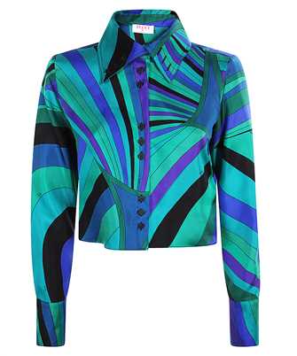 Emilio Pucci 5HRJ15 5H751 IRIDE PRINT CROPPED Hemd