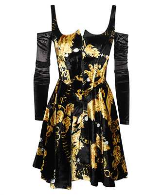 Versace Jeans Couture 75HAO914 NS288 VELVET PRINT CHAIN Dress