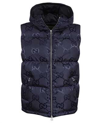 Gucci 698715 Z8A53 JUMBO GG CANVAS DOWN Gilet