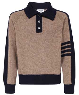 Thom Browne MKA468A Y1026 MOCK-NECK 4-BAR STRIPE Maglia