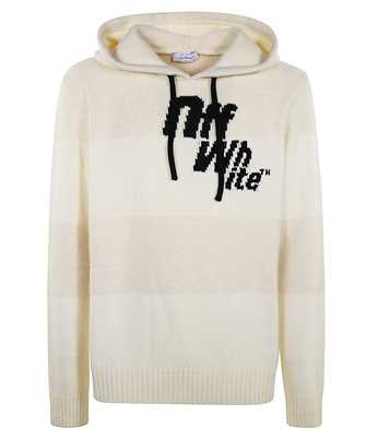 Off-White OMHU033F25KNI001 STAIRWAY LOGO STRIP Maglia