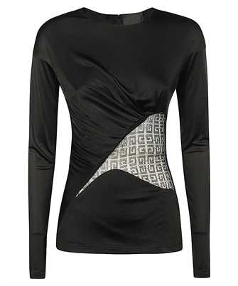 Givenchy BW617F311B 4G LACE AND DRAPPING Top