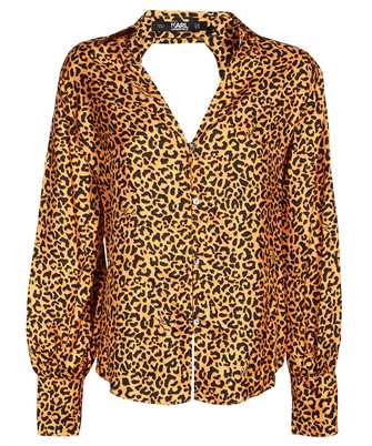 Karl Lagerfeld 231W1604 LEOPARD PRINT SILK Shirt