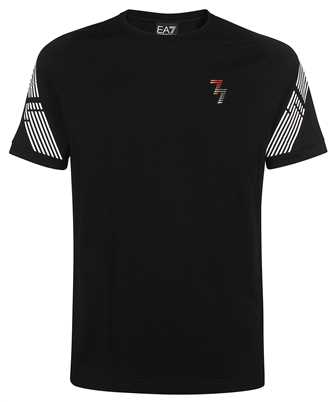 EA7 3RPT03 PJ3BZ 7 LINES RECYCLED-COTTON T-shirt