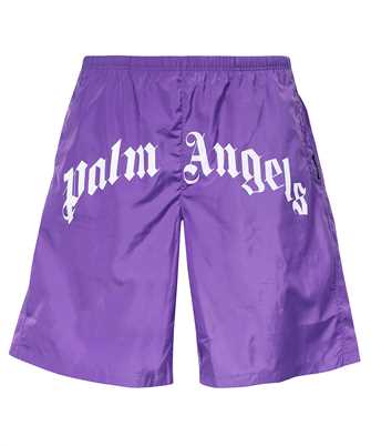Palm Angels PMFA005C99FAB001 CURVED LOGO Swim shorts