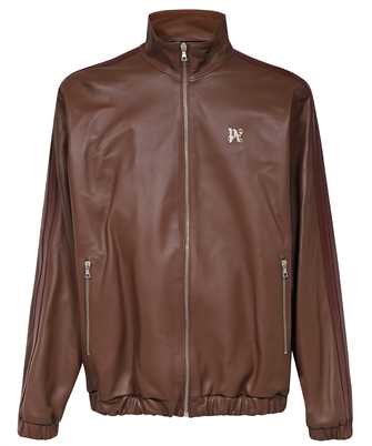 Palm Angels PMJA023E23LEA001 MONOGRAM LEATHER TRACK Giacca
