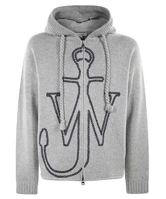 JW Anderson KW1429 YN0412 ANCHOR EMBROIDERY ZIPPED Felpa