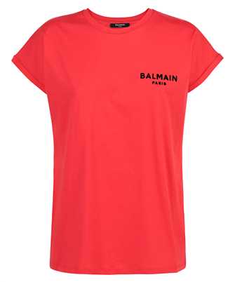 Balmain VF0EF010B013 FLOCKED LOGO DETAIL T-Shirt