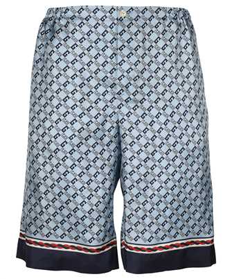 Gucci 672698 ZAMZY GEOMETRIC SQUARE G PRINT SILK Shorts