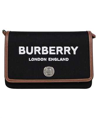 Burberry 8055181 MINI TECHNICAL COTTON AND LEATHER NOTE Bag