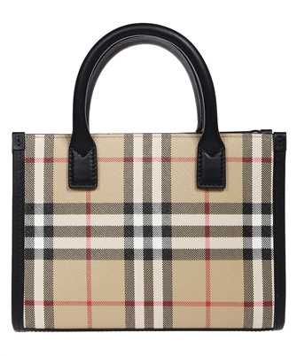 Burberry 8054861 MINI VINTAGE CHECK AND LEATHER TOTE Bag