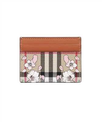 Burberry 8067160 FLORAL CHECK PRINT LEATHER Card holder