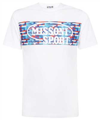 MISSONI US23SL1F BJ00F6 CREW-NECK COTTON LOGO LETTERING AND PRINT T-shirt