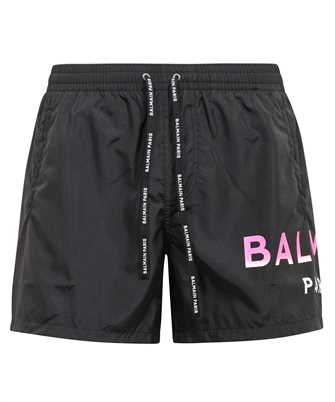 Balmain BWB641210 LOGO-PRINT Badeshorts