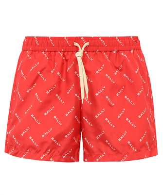 Bally MJE04J NY224 LOGO-PRINT Badeshorts
