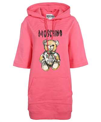 Moschino V0440 0528 TEDDY BEAR-PRINT ORGANIC COTTON MINI Kleid