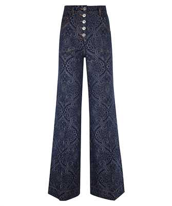Etro WRNB0004 99TJEF9 FLARED JACQUARD DENIM Jeans
