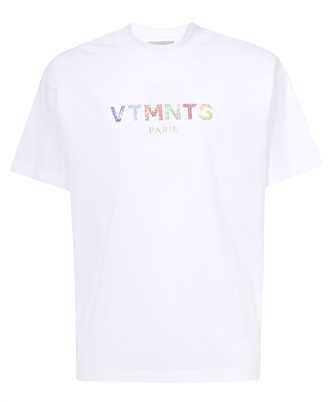 VTMNTS VL18TR140W PARIS CRYSTAL LOGO T-shirt