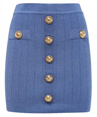 Balmain AF0LB290KB07 HW BUTTONED KNIT SHORT Skirt