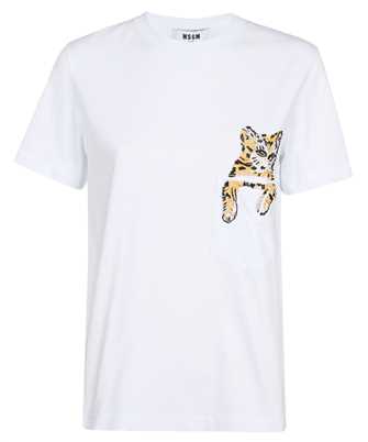 MSGM 3541MDM137 237798 CAT-EMBELLISHED COTTON T-shirt