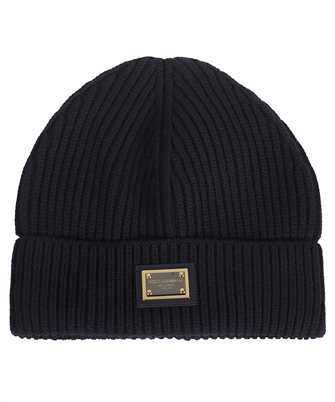 Dolce & Gabbana GXK63T JAWK0 CASHMERE AND WOOL WITH BRANDED TAG Beanie
