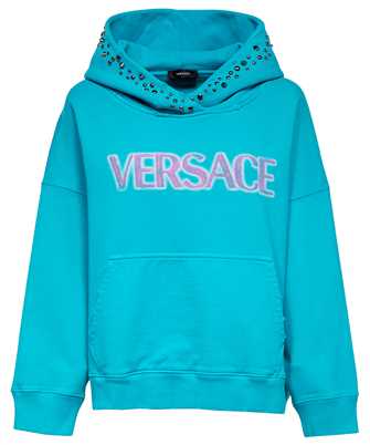 Versace 1008170 1A06531 STUDDED DISTRESSED LOGO Hoodie