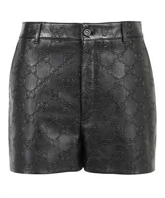 Gucci 678573 XNAPN GG EMBOSSED LEATHER Bermuda
