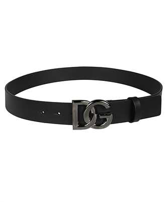 Dolce & Gabbana BC4644 AX622 LEATHER WITH DG LOGO Belt