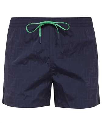 Fendi FXB077 AGBR NYLON Badeshorts