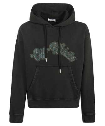 Off-White OMBB085S24FLE020 GREEN BACCHUS SKATE Hoodie