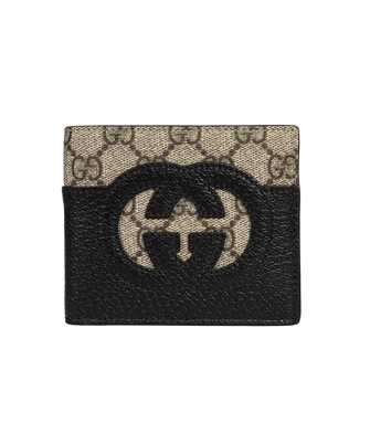 Gucci 701420 K9GSG CUT-OUT INTERLOCKING G Wallet