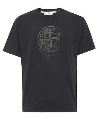 Stone Island 80152RC 87 COMPASS-PRINT COTTON T-Shirt