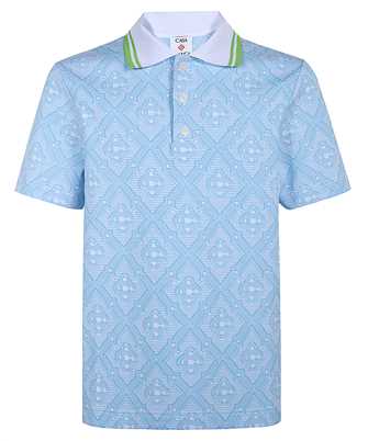 Casablanca M SP26 JTP 466 01 Monogram Jacquard Polo