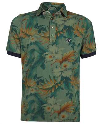 Mason's 2FT3530 PI15S83 COTTON WITH FLOWER PATTERN AND DETAILS Polo