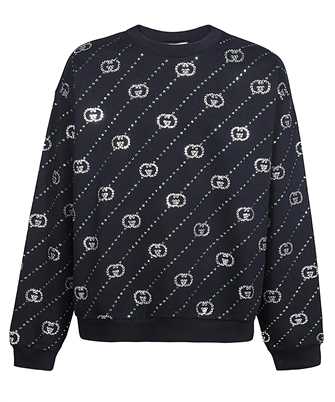 Gucci 700119 XJFY8 COTTON JERSEY WITH CRYSTALS Sweatshirt