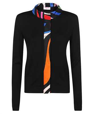 Emilio Pucci 3UKQ10 3U954 MARMO-PRINT VIRGIN-WOOL Cardigan